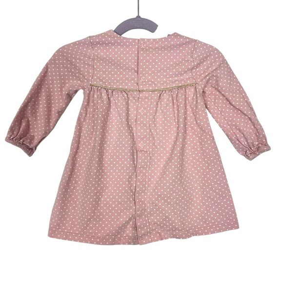 Baby Boden Dove dress 6-12mo bird appliqué embroidered pink cotton infant mini - Picture 3 of 14